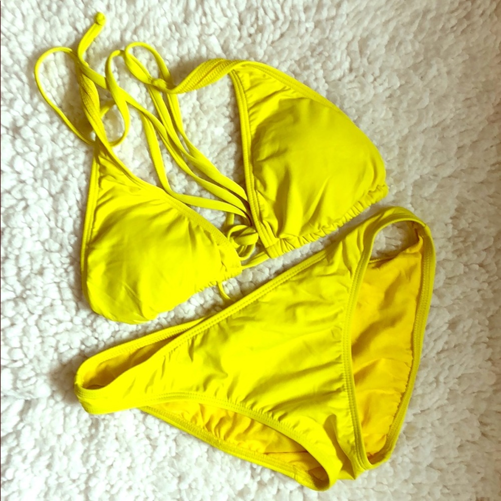 Rampage swim yellow bikini. NWOT. New without tags
